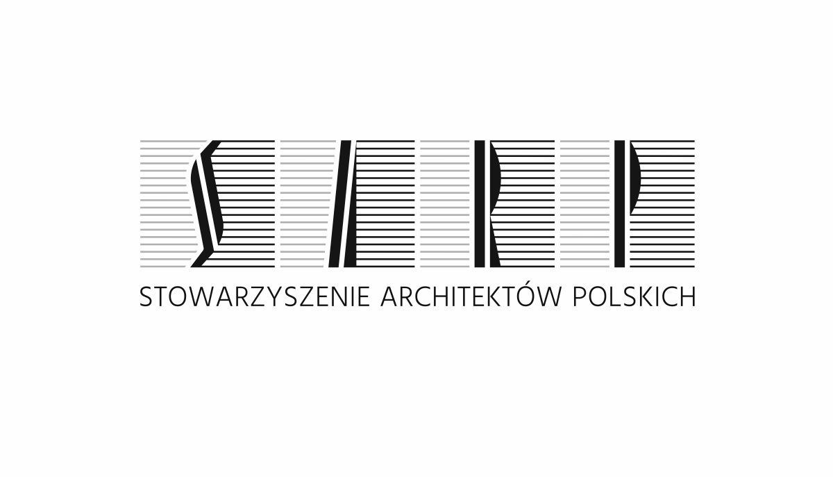 Logo Stowarzyszenia Architektów Polski składające się z czarnych liter tworzących napis SARP